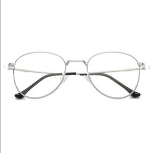 3 Anti-Blue Light Glasses | Round | Silver
